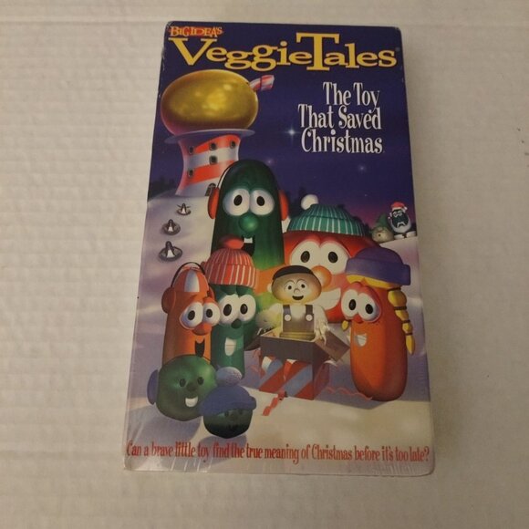 VeggieTales VHS The Toy That Saved Christmas 1996 Big Idea Animated Holiday=NEW - Picture 1 of 3